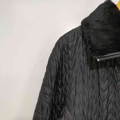 LORITTI ネックファー使いキルティングブルゾン レディース JPN:M