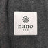 ナノアンドコー NANO&CO ヘリンボンウールベルテッドコート レディース JPN:36