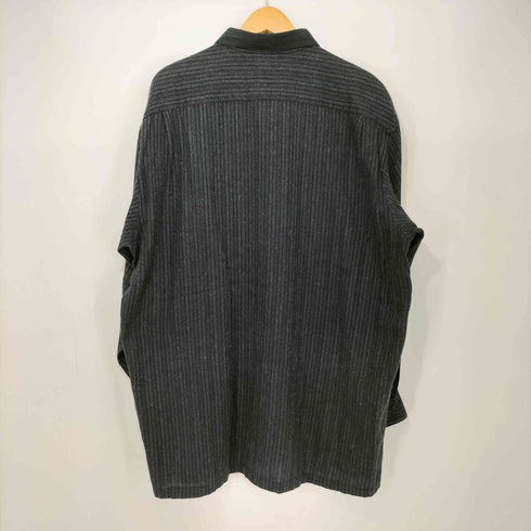 ランセル LANCEL レーヨン混 ストライプ シャツ ボックス メンズ
