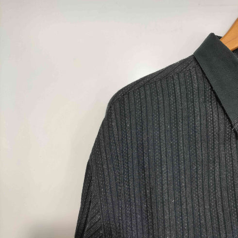 ランセル LANCEL レーヨン混 ストライプ シャツ ボックス メンズ