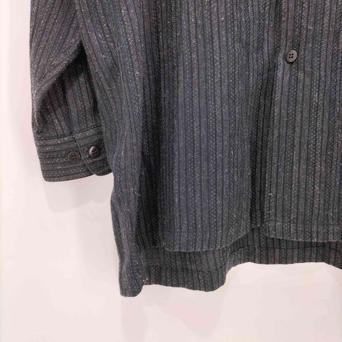 ランセル LANCEL レーヨン混 ストライプ シャツ ボックス メンズ