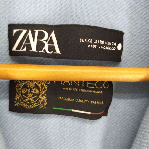 ザラ ZARA ダブルブレストウール ロングコート レディース import:XS