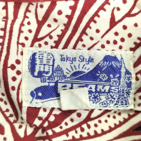 ビームス BEAMS リーフ柄 アロハシャツ メンズ JPN:M