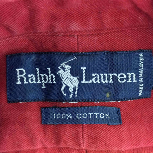 ラルフローレン RALPH LAUREN 90S スモールポニー刺繍 L/S BDシャツ メンズ JPN:M