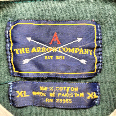 THE ARROW COMPANY 90-00s 裾ロゴ刺繍ラガーシャツ メンズ XL