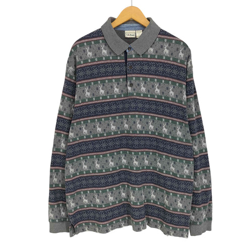 エルエルビーン L.L.Bean 鹿 ノルディック柄ニット メンズ XL