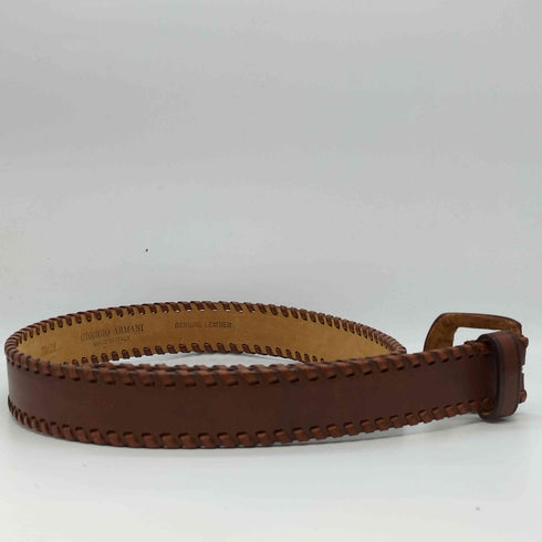 ジョルジオアルマーニ Giorgio Armani イタリア製 GENUINE LEATHER 編み込み レザーベルト レディース 70/28