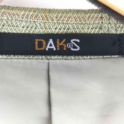 ダックス DAKS リネンシルク混 チェック テーラードジャケット メンズ