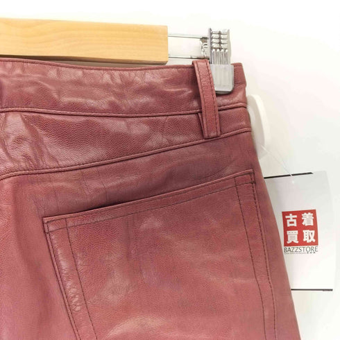 コムサデモードメン COMME CA DU MODE MEN 00s 山羊革 ゴートレザーパンツ メンズ S