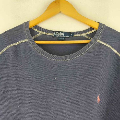 ポロバイラルフローレン Polo by RALPH LAUREN 90S スモールポニー刺繍 ラグラン S/S スウェット メンズ JPN:XL