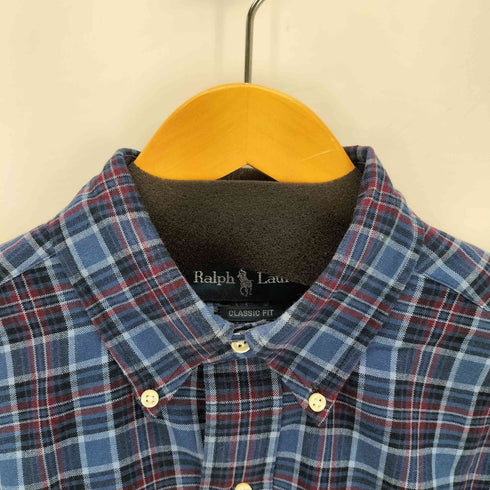 ラルフローレン RALPH LAUREN CLASSIC FIT スモールポニー刺繍 BD L/S チェックシャツ メンズ import:M