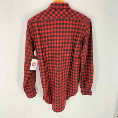 モンベル mont bell 80S 丸文字三角タグ チェックネル長袖シャツ メンズ import:M