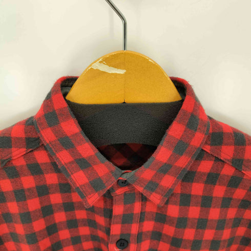 モンベル mont bell 80S 丸文字三角タグ チェックネル長袖シャツ メンズ import:M
