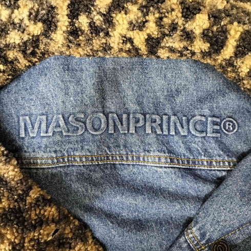メイソンプリンス mason prince リバーシブルレオパード柄フェイクボア&デニムジャケット メンズ 2