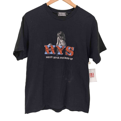 ヒステリックグラマー HYSTERIC GLAMOUR NEXT LEVEL 刺繍 S/S クルーネック Tシャツ メンズ JPN:M