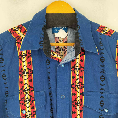 ラングラー Wrangler 90S ネイティブストライプ柄 S/S ウエスタンシャツ メンズ JPN:XL