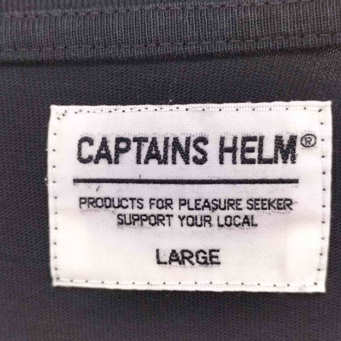 キャプテンズヘルム Captains Helm ロゴ プリント S/S クルーネック Tシャツ メンズ JPN:L