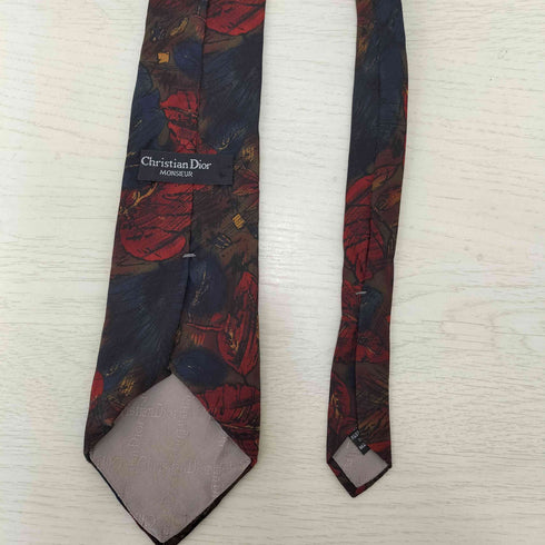クリスチャンディオール Christian Dior USA製 総柄 シルク ネクタイ メンズ