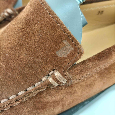 トッズ TOD’S スエード ドライビングシューズ ローファー レディース EUR:36
