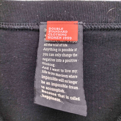 ダブルスタンダードクロージング DOUBLE STANDARD CLOTHING DSC / Dロゴ刺繍ロングスリーブTシャツ レディース FREE