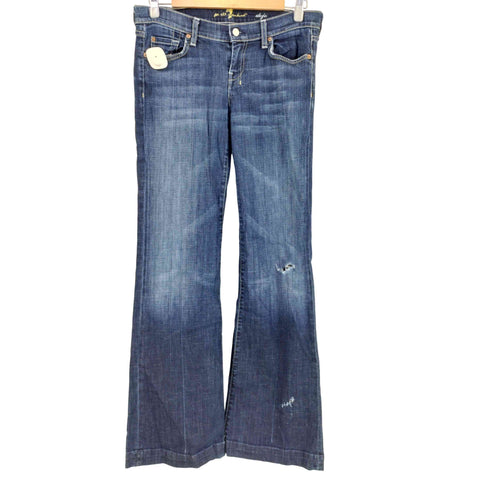 7 For All Mankind ポケット刺繍 ストレッチ フレアパンツ Y2K レディース 30