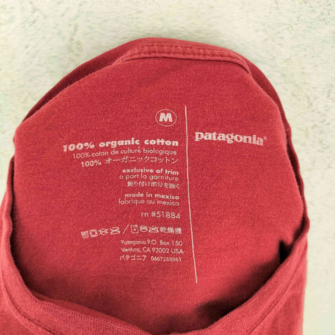 パタゴニア patagonia 背面プリント オーガニックコットン ロングスリーブTシャツ メンズ M