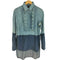 ジャストカヴァリ Just Cavalli ピンタックデザイン バイカラーシャツ レディース JPN:38