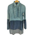 ジャストカヴァリ Just Cavalli ピンタックデザイン バイカラーシャツ レディース JPN:38