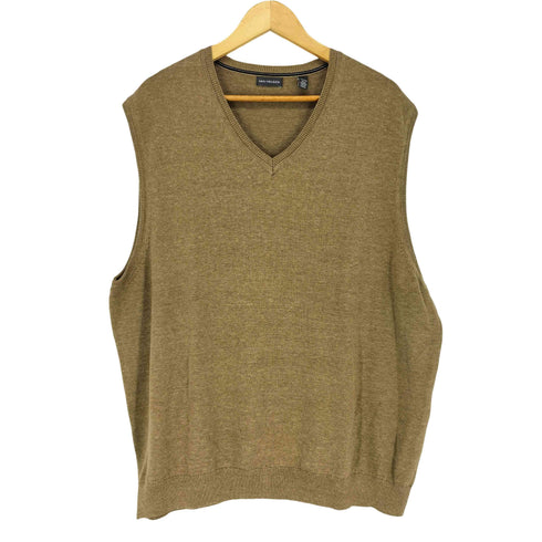 ヴァンヒューゼン VAN HEUSEN 00S コットンニット Vネックベスト メンズ import:XXL