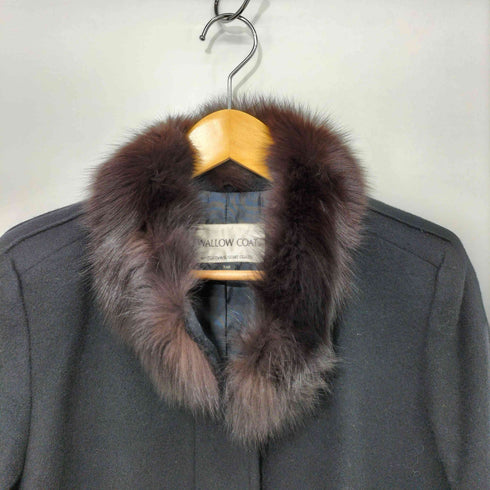 スワロウコート SWALLOW COAT 襟フェイクファー ウールコート レディース 9AR