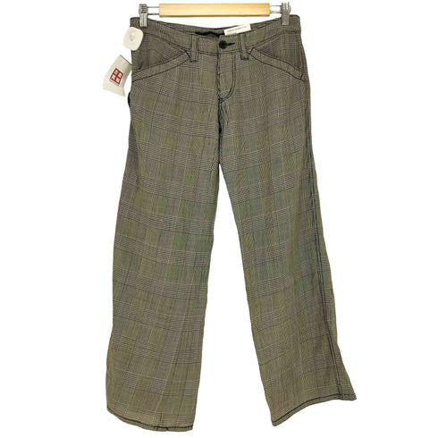ジュンヤワタナベコムデギャルソン JUNYA WATANABE COMME des GARCONS 00S ウール&ナイロン グレンチェック ストレートパンツ メンズ JPN:M