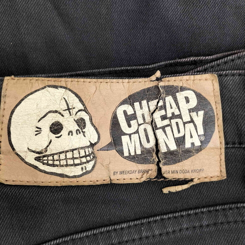チープマンデー CHEAP MONDAY ブラック スキニーパンツ メンズ 31/34