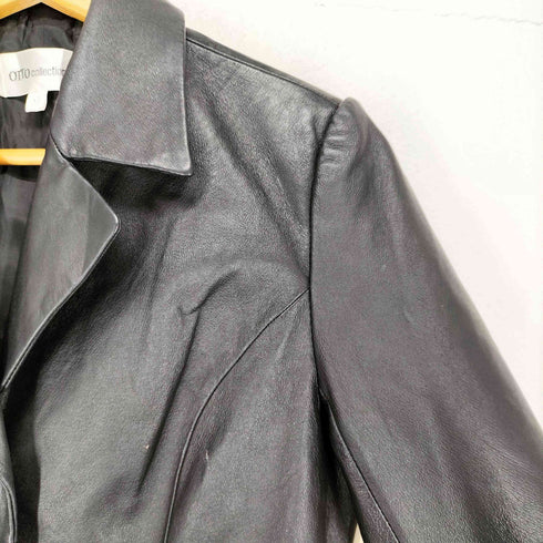 オットー otto collection pig leather レザーロングコート レディース JPN:M