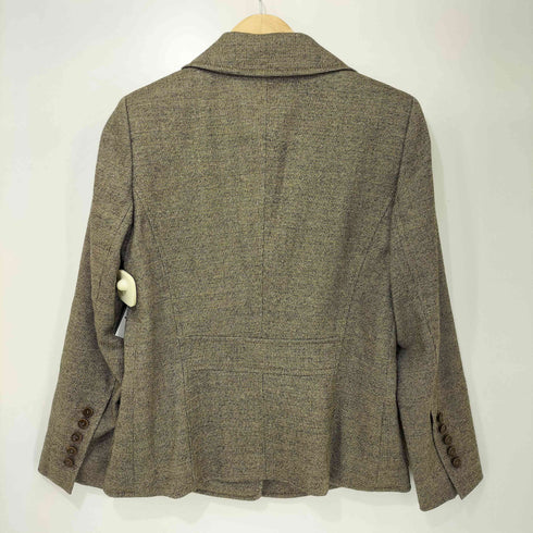 エスカーダ ESCADA チェック ウール テーラードジャケット レディース JPN:36