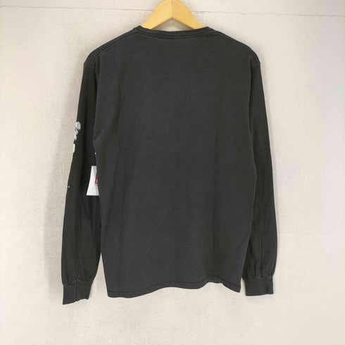 フロント アニメプリント ロングスリーブTシャツ メンズ M