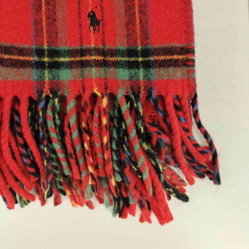 ラルフローレン RALPH LAUREN ポニー刺繍 チェック柄 マフラー レディース