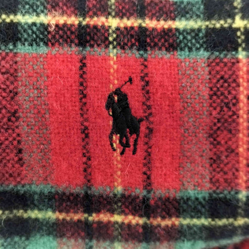 ラルフローレン RALPH LAUREN ポニー刺繍 チェック柄 マフラー レディース
