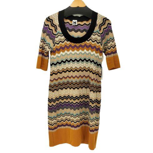 ミッソーニ MISSONI マルチカラー S/S ニットワンピース レディース JPN:42