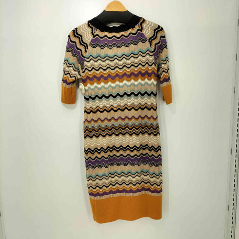 ミッソーニ MISSONI マルチカラー S/S ニットワンピース レディース JPN:42