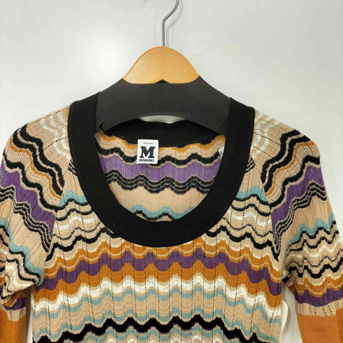 ミッソーニ MISSONI マルチカラー S/S ニットワンピース レディース JPN:42
