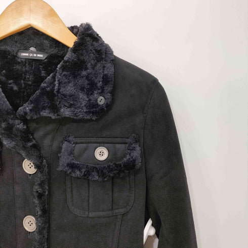 コムサデモード COMME CA DU MODE フェイクムートン ジャケット レディース