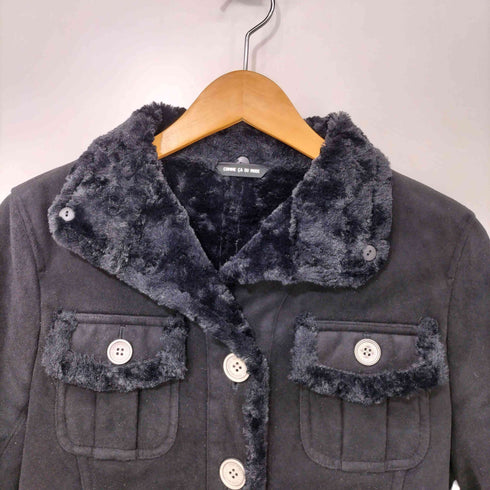 コムサデモード COMME CA DU MODE フェイクムートン ジャケット レディース