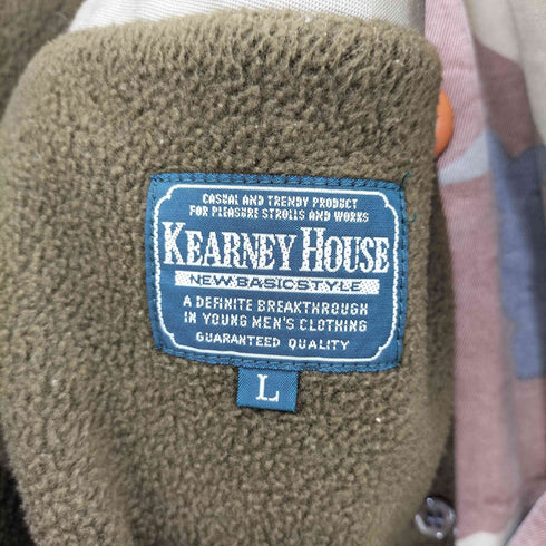 カーニーハウス KEARNEY HOUSE コットンナイロン 迷彩ピーコート メンズ import:L