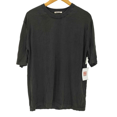 オーラリー AURALEE 23AW シルク 100% Tシャツ メンズ 4