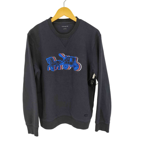 コーチ COACH Horse And Carriage Sweatshirt ホースアンドキャリッジ クルーネック スウェット メンズ import:L