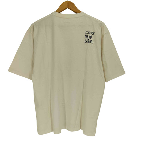 グラニフ graniph ネコカブリビューティフルシャドー|ピグメントビッグシルエットTシャツ メンズ JPN:S
