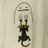 グラニフ graniph ネコカブリビューティフルシャドー|ピグメントビッグシルエットTシャツ メンズ JPN:S