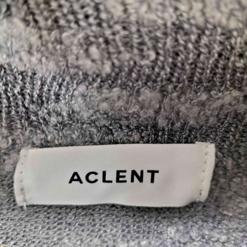 アクレント ACLENT スラブヤーンオフショルニットミニワンピース レディース FREE