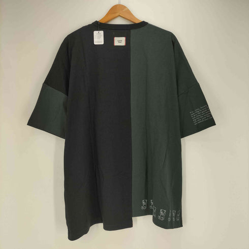 グラニフ graniph コントロールベア|切替ワイドシルエットTシャツ メンズ JPN:XL