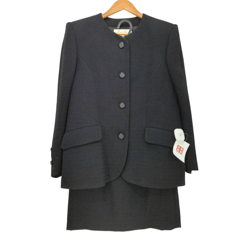 ジバンシィ GIVENCHY HI FORMAL 千鳥柄 ノーカラージャケット + タイトスカート セットアップ レディース 94L